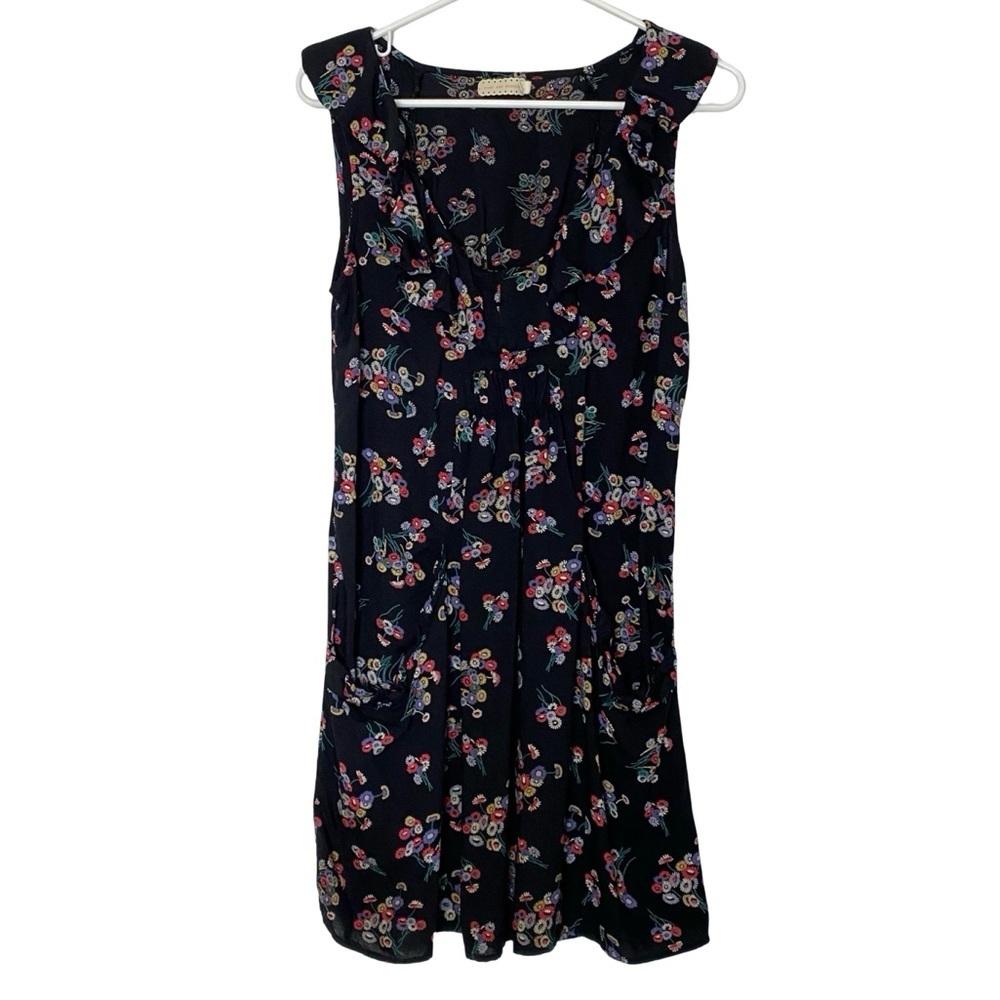 UO Urban Outfitters Floral Dress Womens Size Medium Black Pins And Needles